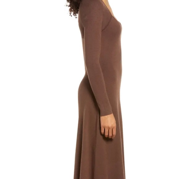 Rachel Parcell Sweetheart Knot Long Sleeve Gray Dress - Picture 3 of 9